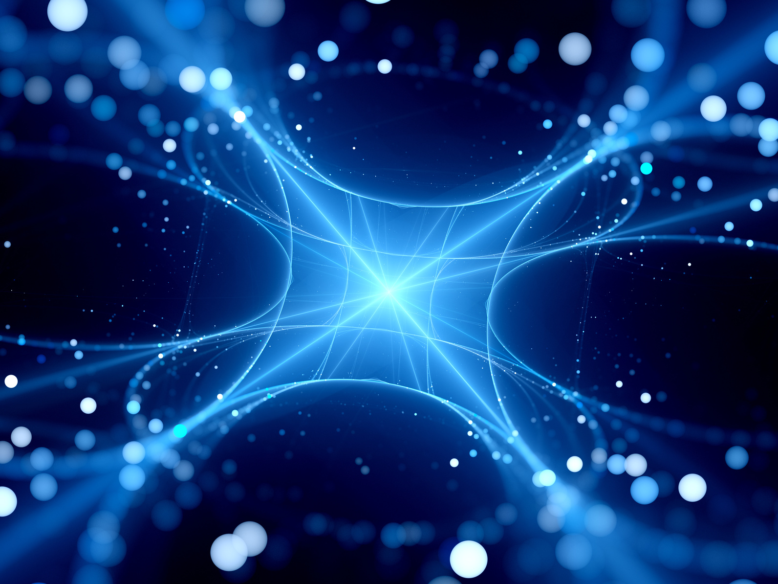 Blue new glowing space technology, computer generated abstract background